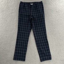 J. Jill Womens Pants Blue 10 Essential Cotton Stretch Zip Pockets Cotton Blend