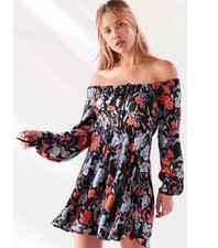 Ecote Floral Tabitha Convertible Off The Shoulder Mini Dress Urban outfitters 2