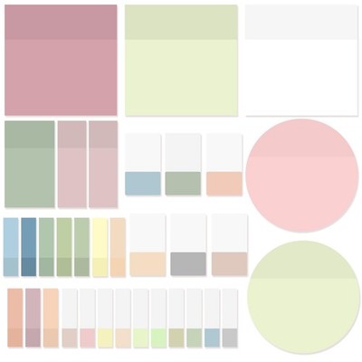 Transparent Sticky Notes,920 Sheets Waterproof Clear Mini, Colorful