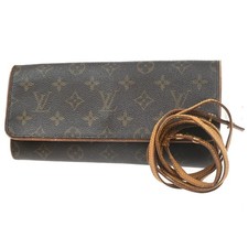 LOUIS VUITTON Pochette Twin GM 2Way Shoulder Bag Monogram Brown M51852 62MA131