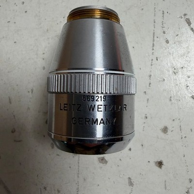 Leitz Wetzlar NPL Fluotar Silver 100x/0.90 Darkfield Microscope Objective Lens
