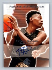 2022 Upper Deck Goodwin Champions #03T-PW Peyton Watson SP Authentic Auto #/299