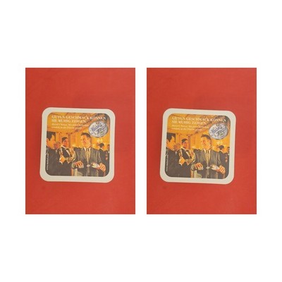 Maisel Bayreuth Männer Sektgläser Brauerei Bierdeckel Beermat