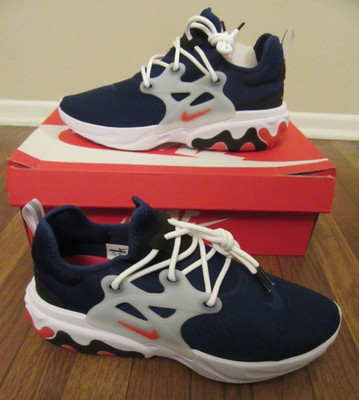 Nike React Presto Size 11.5 Blue Void Habanero Team Red AV2605 400 Rabid Panda