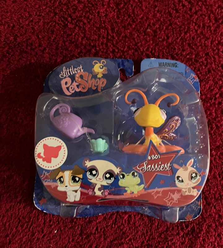 Littlest Pet Shop Portable Pets #801 Butterfly NIP