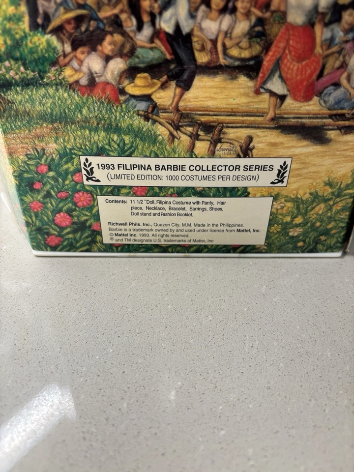 RARO HALLAZGO FILIPINA BARBIE 60481-9903 DISEÑADO POR TESORO EDICIÓN LIMITADA 1000! Foto 4 de 4