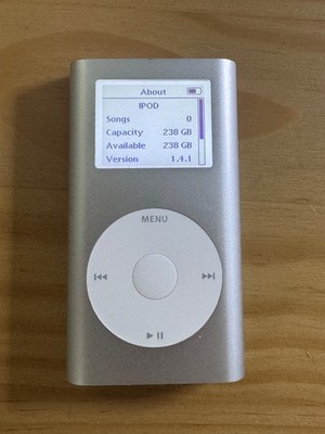 Apple iPod  mini  1st Gen 256gb New Battery Grey