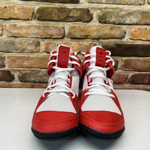 Nike Fury Wrestling MMA Mens Size 11 Shoes University Red White Black - Picture 11 of 13