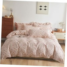 Girls Duvet Cover Pink Red Flower Duvet Cover Queen 90"x90" B Pink Blooming