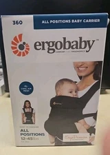 Ergobaby Ergo Pack 360 All Position Baby Carrier 12 - 45 lbs Onyx Black NIB