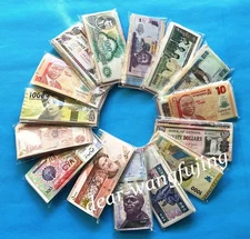 100 Pieces Of Different world paper money collection, All Genuine, new banknotes
