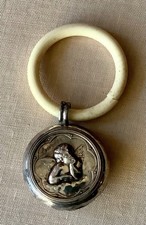 ANCIEN HOCHET EN ARGENT MON ANGE