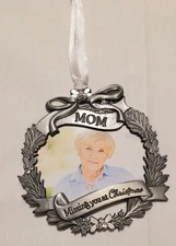 Abbey+CA Gift Mom Memorial Bereavement Iron Picture Frame Ornament for Loss