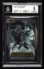 1996-97 Bowman's Best Retro Allen Iverson #TB13 BGS 6 HOF 9ay