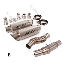 For Kawasaki Z1000 2010-2021 Z1000SX Exhaust  Middle Pipe Slip On 51mm Muffler