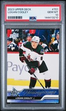 2023 Upper Deck Young Guns Logan Cooley #701 PSA 10