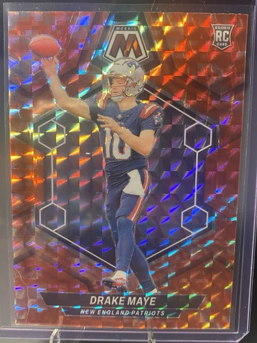 2024 Mosaic Football Drake Maye RC Red Camo - Picture 1 of 2