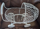 Large White Metal Carriage Stroller Centerpiece Room Decoration Baby Shower more — photo 4