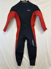 YOUTH SIZE 12 Hevto Wetsuit 3/2mm Neoprene Full Suit Swimming Red Black Surfing