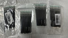 SUNTEREST Gel Pen Refills 10pcs Black,Ordinary Gel Ink Replacement 0.5mm Fine