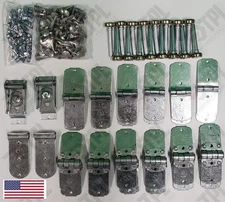**OEM** 44 Piece TODCO Style Trailer Roll Up Door Hinges 1" Rollers Kit/Hardware