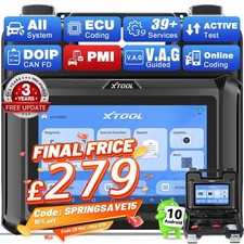 XTOOL D7S All System Diagnostic Tool OBD2 Scanner Bidirectional Scan ECU Coding