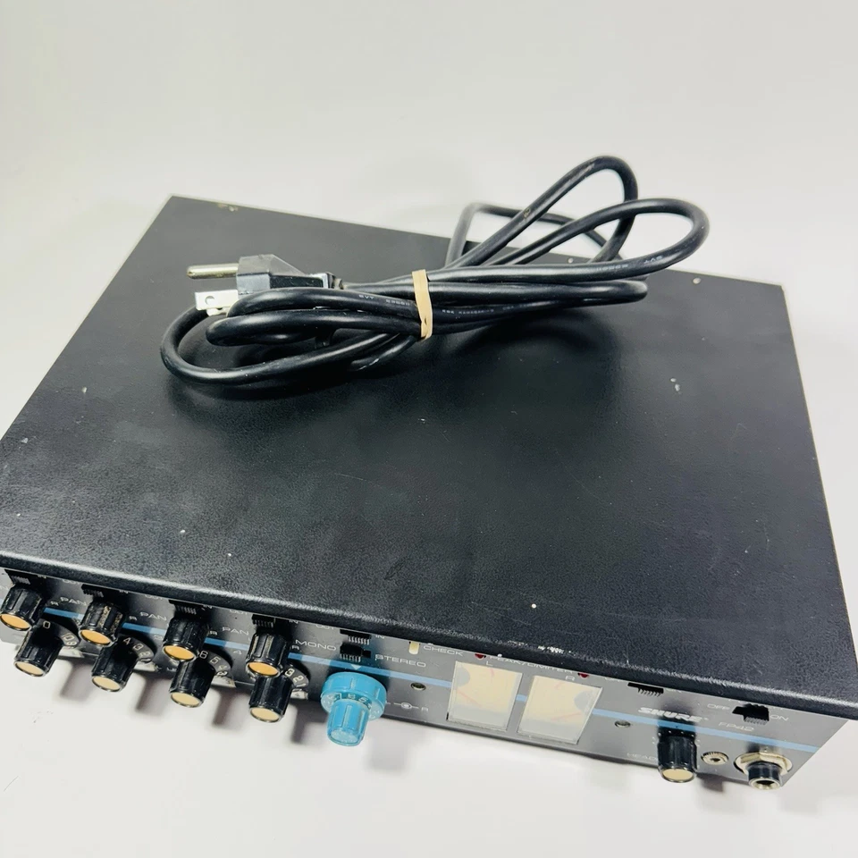 Shure FP42 4-input 2-Output Broadcast Stereo Microphone Mixer Complete - Image 4 of 4