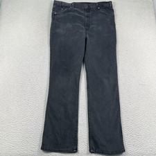 Vintage Levis 517 Jeans Men 42X32 38x31.5 Boot Cut Orange Tab Black 90s USA