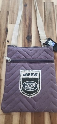 N.Y. Jets NFL Licensed Chev Stitch Cross Body Bag Adjustable Strap New with Tags