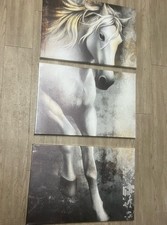 Retro Horse Pictures Wall Decor Canvas Art Print