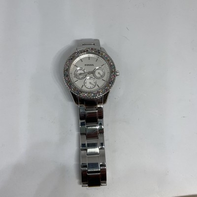 FOSSIL Stella ES-3049 Silver Watch Multi Color Swarovski  display picture 3