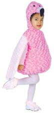 Flamingo Infant Costume Hooded Plush Swirl Fur Body Halloween Underwraps Toddler