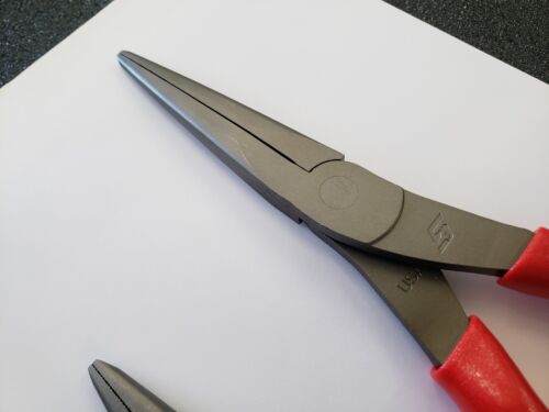 Snap-on Tools USA NEW 2pc RED 9" & 6" Soft Grip Needle Nose Pliers 97ACF 95ACF - Picture 6 of 11