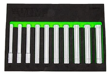VIM EDM600 10pc 3/8" dr 5" Long 6 point Extra Deep Metric Socket Set 10-19mm