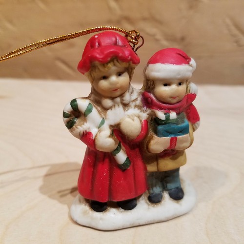 Village Children Ornament Christmas Decor Porcelain 2 5/8" Vintage - Swanky Barn - Picture 12 of 12