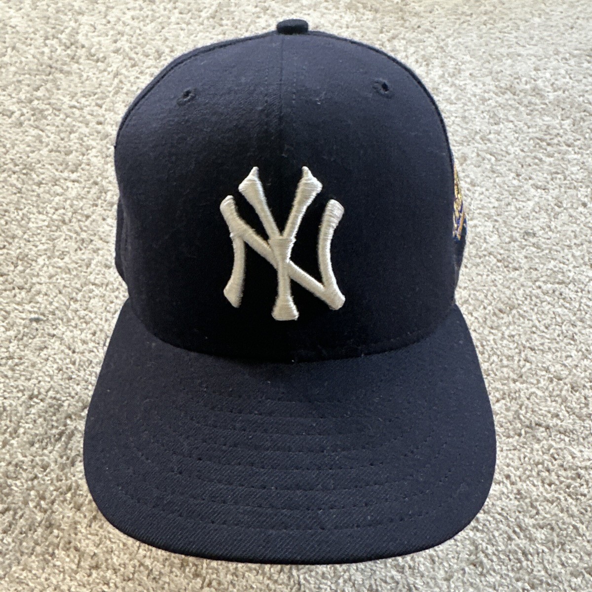 Vintage New York Yankees Hat Cap Men 7 1/8 Blue 96 World Vintage New York Yankees Hat Cap Men 7 1/8 Blue 96 World