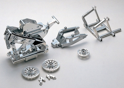 Kyosho Main FRAME SET CHROME For HOR RC Bike #GPW13C
