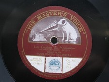 BIJOU CINEMA ORCH 12' 78 RPM BADINAGE / LES CLOCHES DU MONASTERE 1912 HMV C217