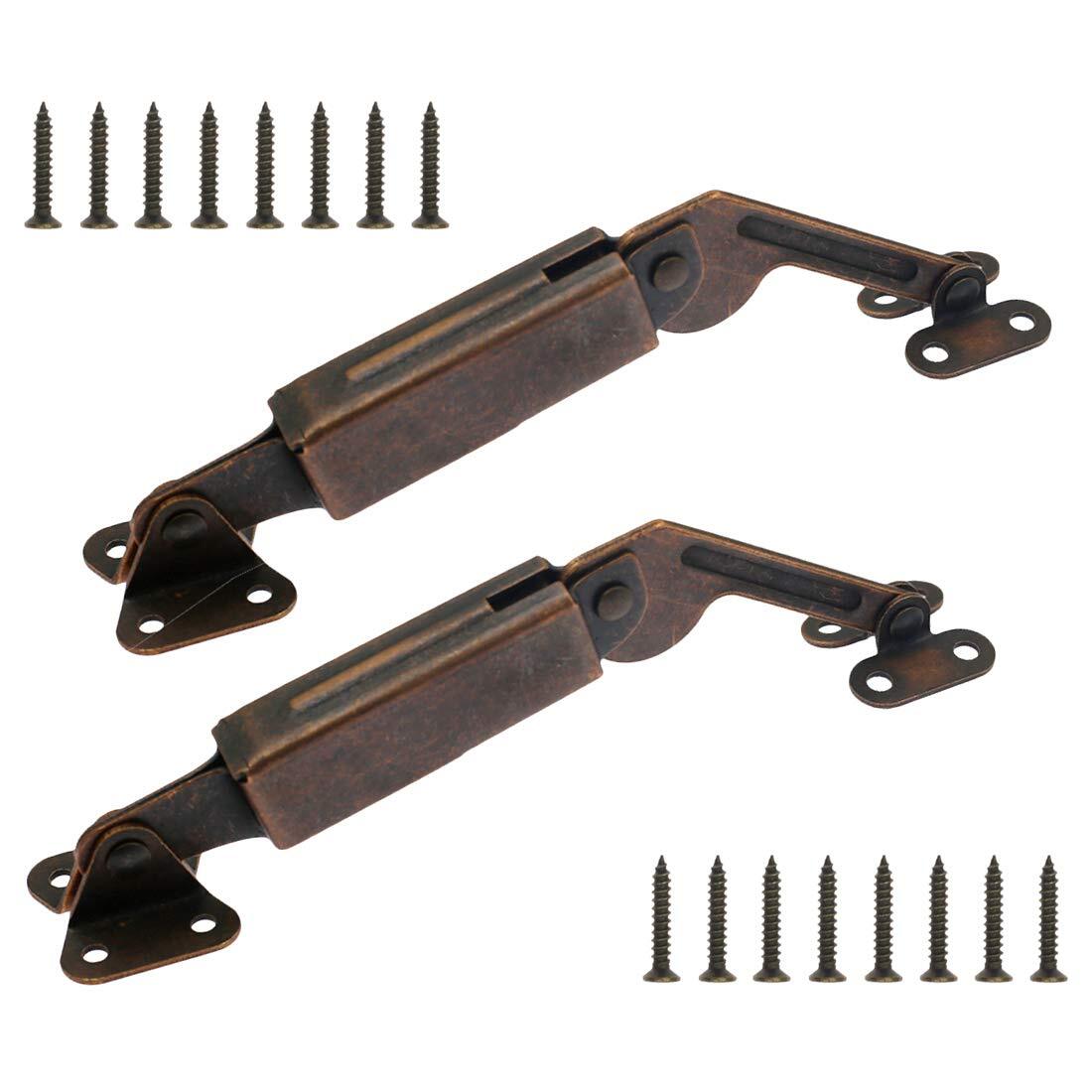 2 Pcs Spring Lid Support Universal Down Hinge Support Box Cabinet Hardware