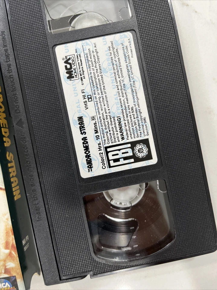 The Andromeda Strain (VHS 1990) Arthur Hill, David Wayne - Image 4 of 4