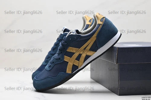 ASICS Scarpe sneakers uomo donna Onitsuka Tiger Serrano 1183B400 400 blu oro resistenti