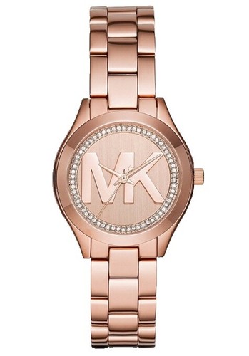 Michael Kors MK Slim Runway Rose Gold Tone Stainless Steel  display picture 2