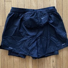 Pantalones Cortos para Correr Nike Run Division 3 en 1 para Hombres Talla XL Nike Tech Negros Gimnasio Correr