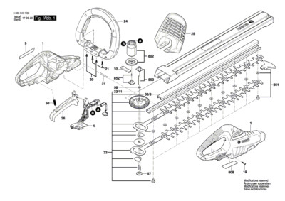 Bosch Ersatzteile für AHS 50-20 LI Heckenschere