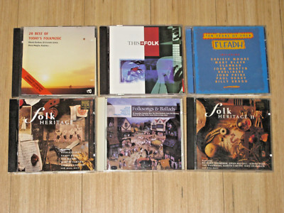 Folk 6 CD Album Collection Lot Ten Years Of Fleadh, Heritage II Christy Moore