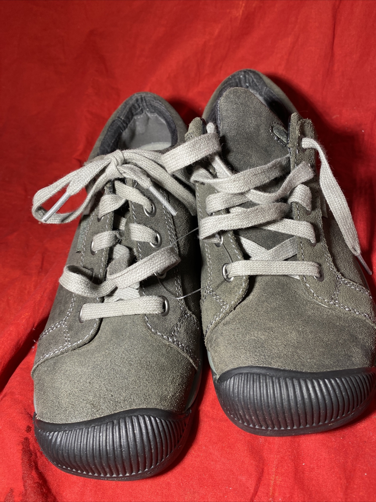 Keen Reisen scarpa casual bassa stringata donna US 7 grigio pelle scamosciata 1011443