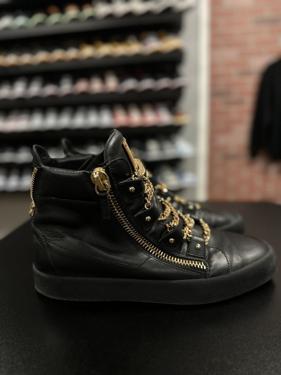 47EU/14US Giuseppe Zanotti London Birel Chain Embellished High Top