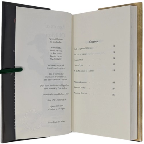 SIGNED Agents of Oblivion IAIN SINCLAIR Swan River Press ILLUSTRATED 2023 Ltd Ed - Picture 11 of 15