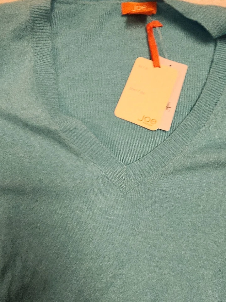 Новый Joe свежий кашемир смесь бирюза V шеи свитер большой  - Изображение 3 из 4