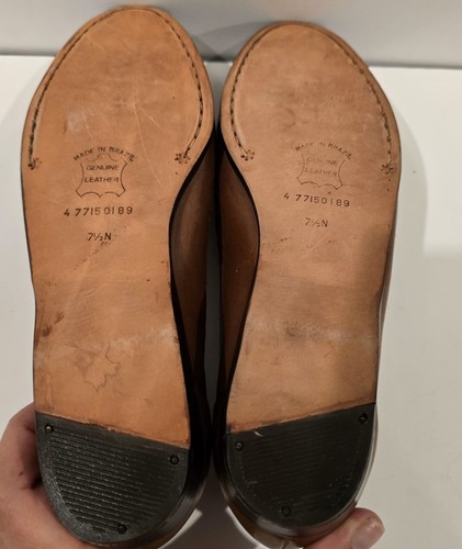 Mister Shoes by Markon Foodwear Womens Brown Leather Lofers size 7.5N Brazil - Picture 11 of 12